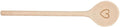 Goki houten pollepel hart, 20cm