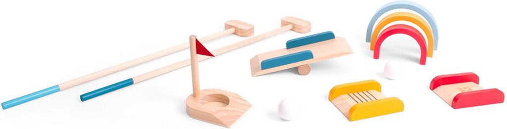 BS Toys - houten golfset - buitenspeelgoed voor kinderen - minigolf - midgetgolf - golfset kinderen - buiten speelgoed - buitenspel - buiten spellen - tuin speelgoed - houten speelgoed - cadeau kind