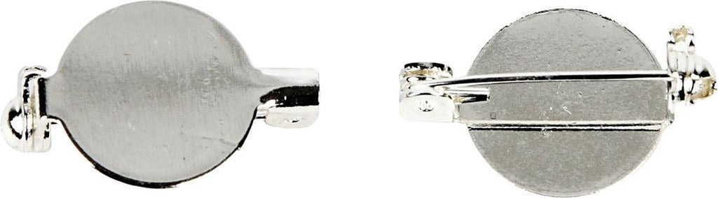 Creativ Company - Creativ Company Creotime broche speld 20 mm zilver 5 stuks