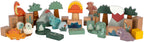 Small Foot - houten bouwblokken dino 50dlg.