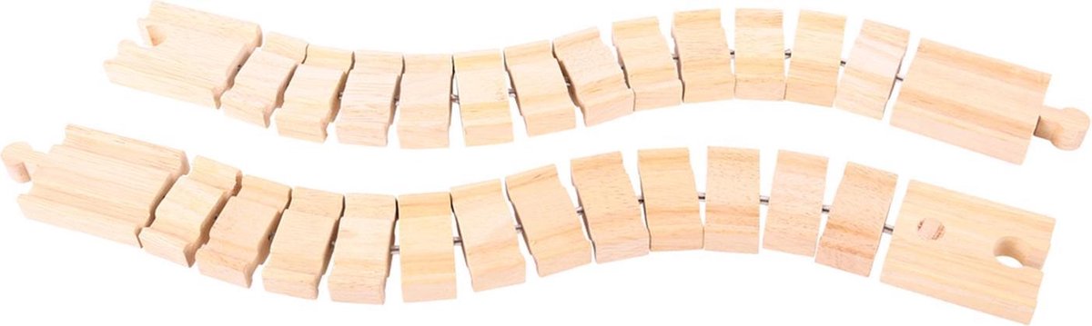 BIGJIGS - BIGJIGS houten rails - flexibel 2st.