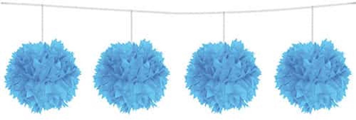 Folat - Folat - pompom slinger lichtblauw