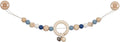 Goki houten wandelwagenketting ster blauw met clips