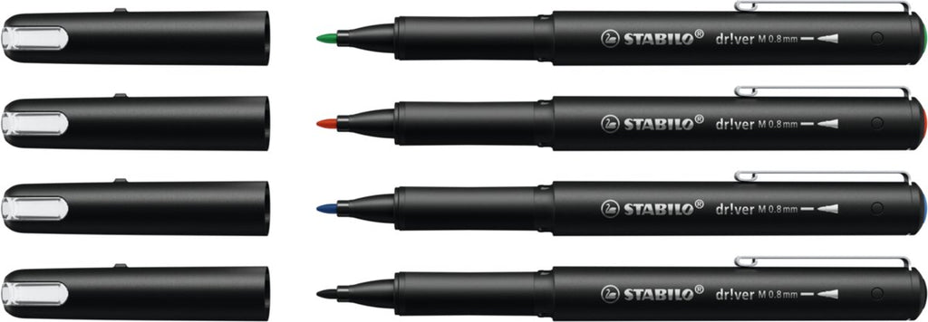 STABILO - STABILO dr!ver medium fineliners - 4dlg.
