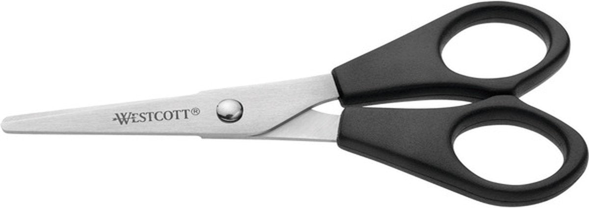 Westcott schaar - 13cm - rvs met kunststof grip - kantoorschaar - ac-e31150