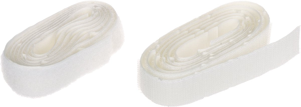 Tesa -velcro klittenband 55224-wi - 20 x 1000 mm - wit