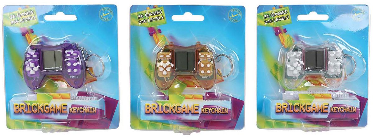 Van manen veenendaal bv sleutelhanger controller met 26 spellen - mini game gadget speelgoed.