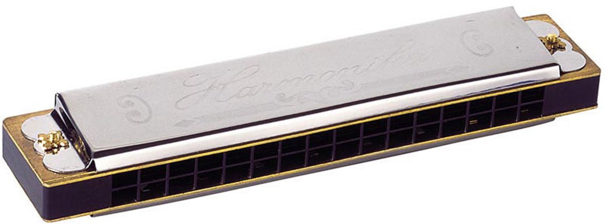 Goki - Metalen mondharmonica in doos