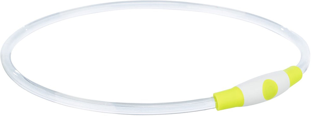 Trixie - lichtgevende halsband usb flash light oplaadbaar tpu groen