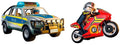 Playmobil action heroes - achtervolging met politie-ophaaldienst - politie met licht - en geluidseffecten - 71875