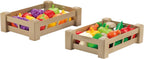 Ecoffier kratje met kunststof fruit en groenten assorti