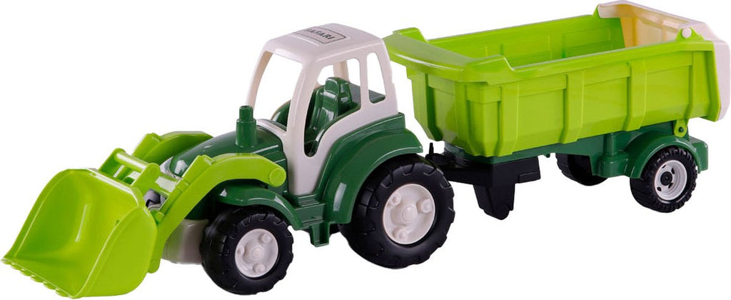 Cavallino - Cavallino xl tractor groen met kiep aanhangwagen 865cm