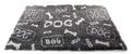 Martin Sellier - Sellier Vetbed dog print grijs / wit gerecycled