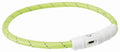 Trixie - lichtgevende halsband hond flash usb tpu / nylon groen