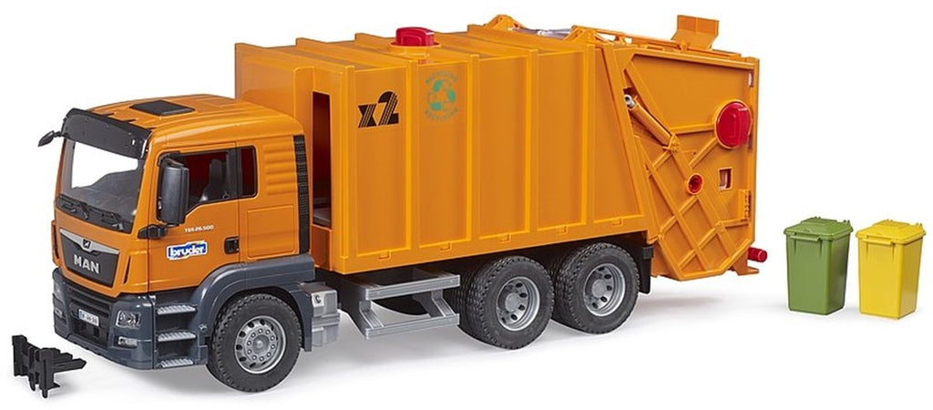Bruder - Bruder De man vuilniswagen 1:16 van