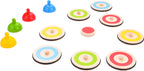 Engelhart - Engelhart Indoor curling spel – houten speelset – tafel curling game – behendigheidsspel – inclusief 8 stones 4 pionnen en target – gezelschapsspel –