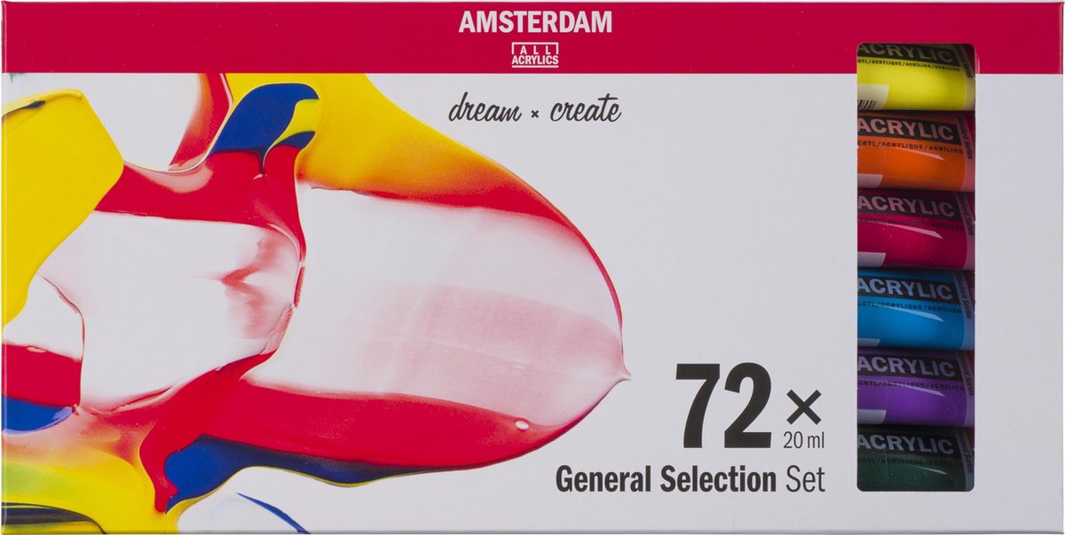 Amsterdam - Amsterdam standard series acrylverf algemene selectie set | 72 × 20 ml