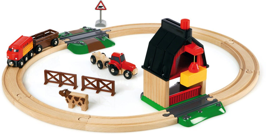BRIO - BRIO treinset met boerderij - 20dlg.