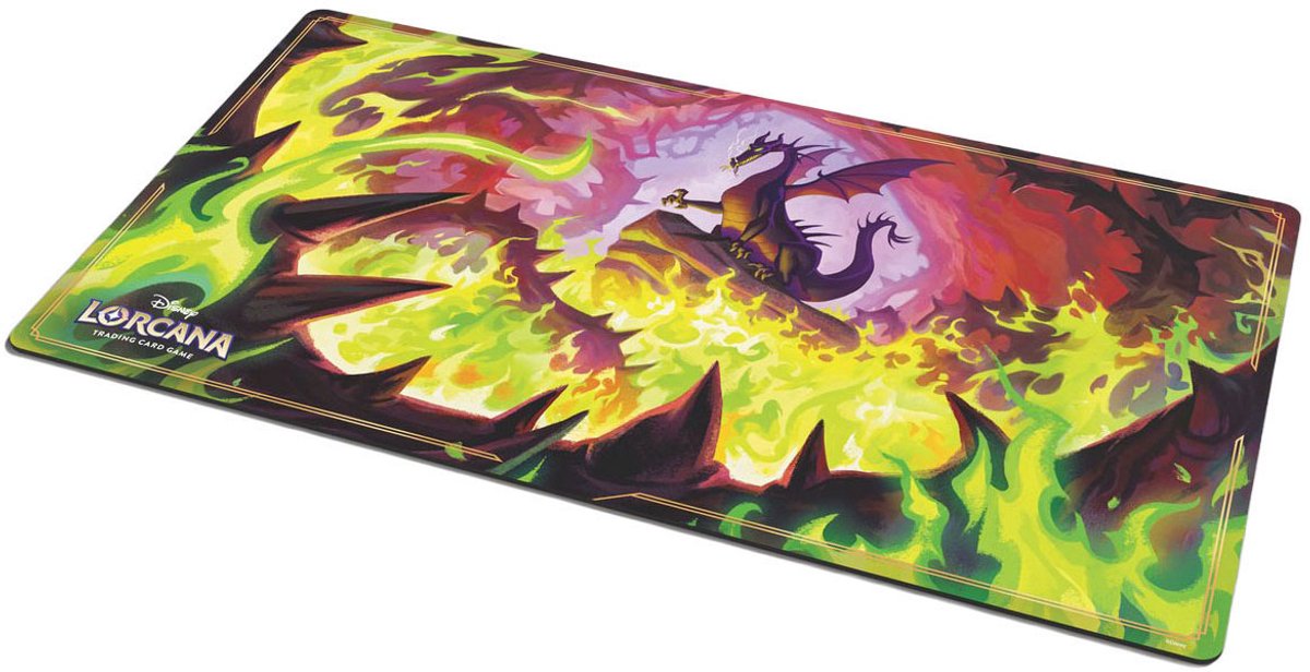 Disney Lorcana - Lorcana tcg: winterspell - playmat dragonfire