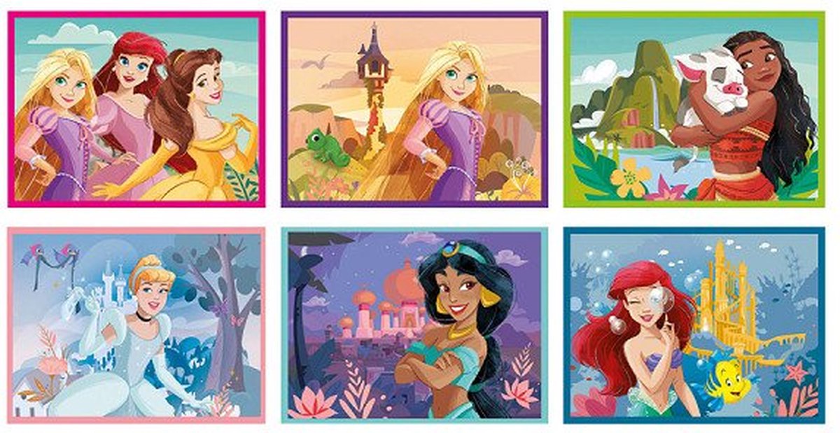 Clementoni blokpuzzel disney princess, 12st.