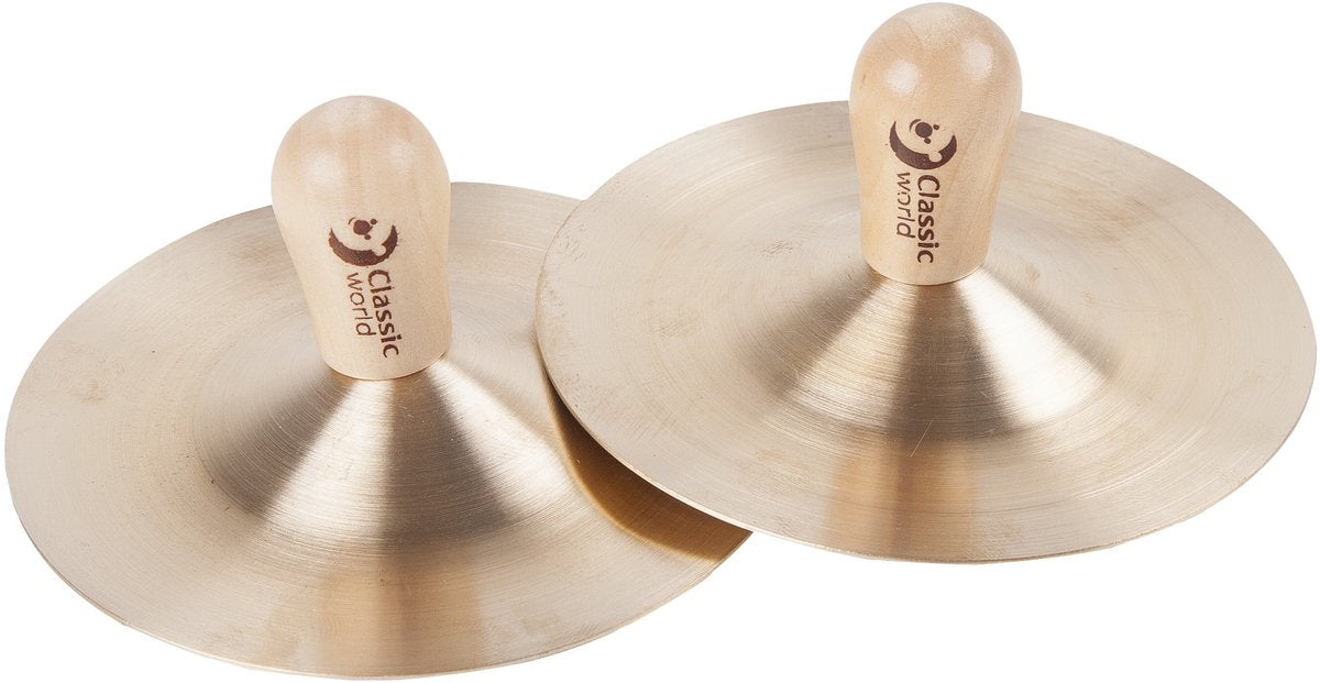 Classic World - edu muziekinstrumentbekkens (9 cm) voor kinderen 2 stuks. - uni