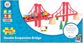BIGJIGS - BIGJIGS Houten rails - dubbele hangbrug 7dlg.