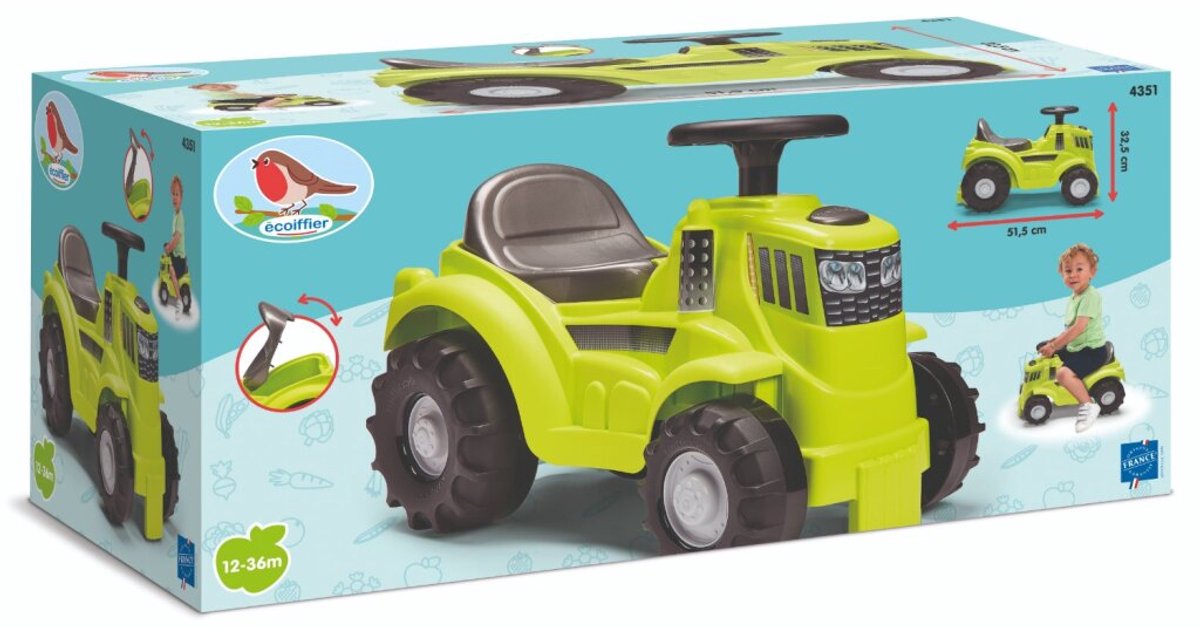 Écoiffier - Écoiffier loopauto tractor groen