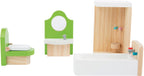 Small foot - houten poppenhuis meubeltjes badkamer, 4dlg.