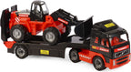 Mammoet Toys - Toys Cavallino mammoet vrachtwagen met aanhanger en graafmachine