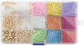 Creative Craft Group - Creative Craft Group Kralen in opbergbox - 9 kleuren + draad