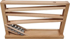Playwood - wood beukenhouten knikkerbaan kogelbaan met klokkenspel van beukenhout voor 16 mm knikkers (excl knikkers) marble game