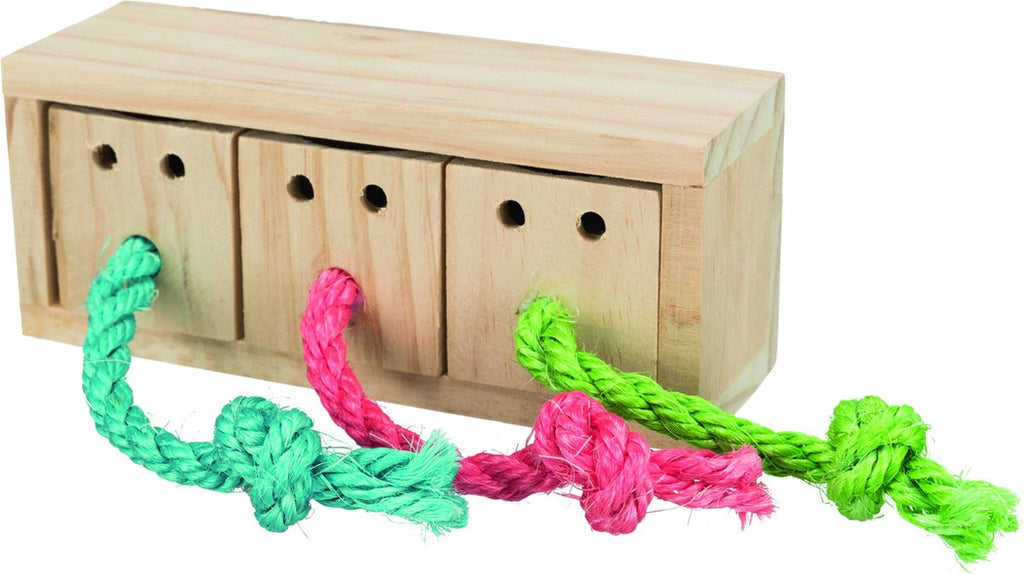 Trixie snack kubus hout 16x6x7 cm one size