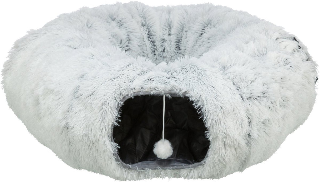 Trixie harvey pluche speeltunnel donut wit grijs