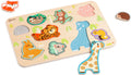 Classic world houten dierenpuzzel educatief speelgoed 10 stukjes.