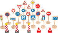 Small Foot - houten mini verkeersbordenset 25dlg.
