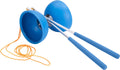 Engelhart - Engelhart Diabolo van rubber met metalen stokjes - blauw