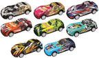 Lobbes speelgoed bv raceauto backflip pull back set - 3st.