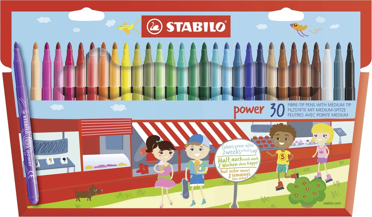 STABILO - STABILO power - viltstift - set met 30 stuks