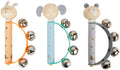 Small foot - houten baby tamboerijn dier pastel