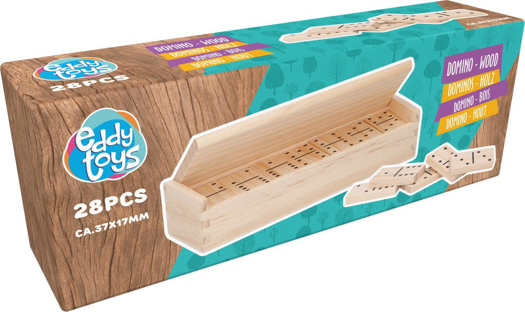 Eddy Toys - Eddy Toys Naturel houten domino