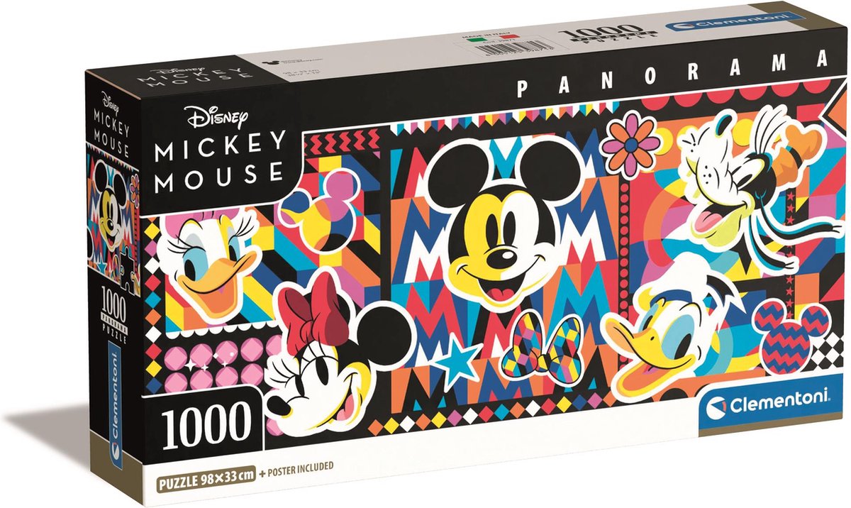 Clementoni - legpuzzel panorama disney - 1000st.