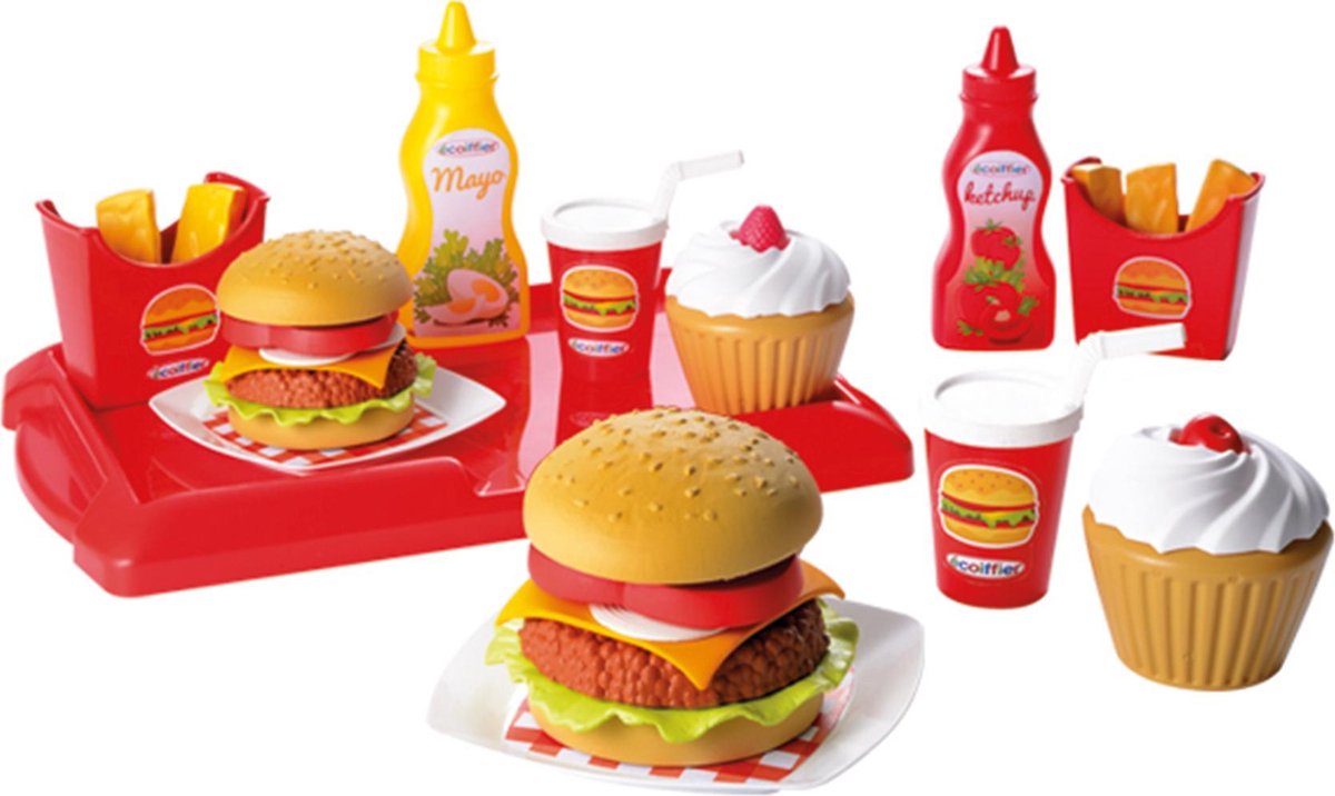 Écoiffier ecoiffier 100% chef hamburgerset - 25dlg.