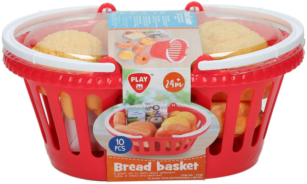 Playgo - go mandje met brood - 10dlg.