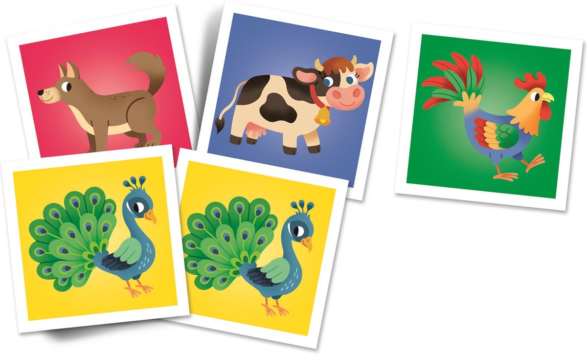 Clementoni - memory voor kinderen - boerderij dieren - 48 kaarten - memory spel - educatief speelgoed - vanaf 4 jaar