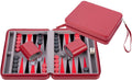 Engelhart - Engelhart Backgammon reisspel met rits - rood
