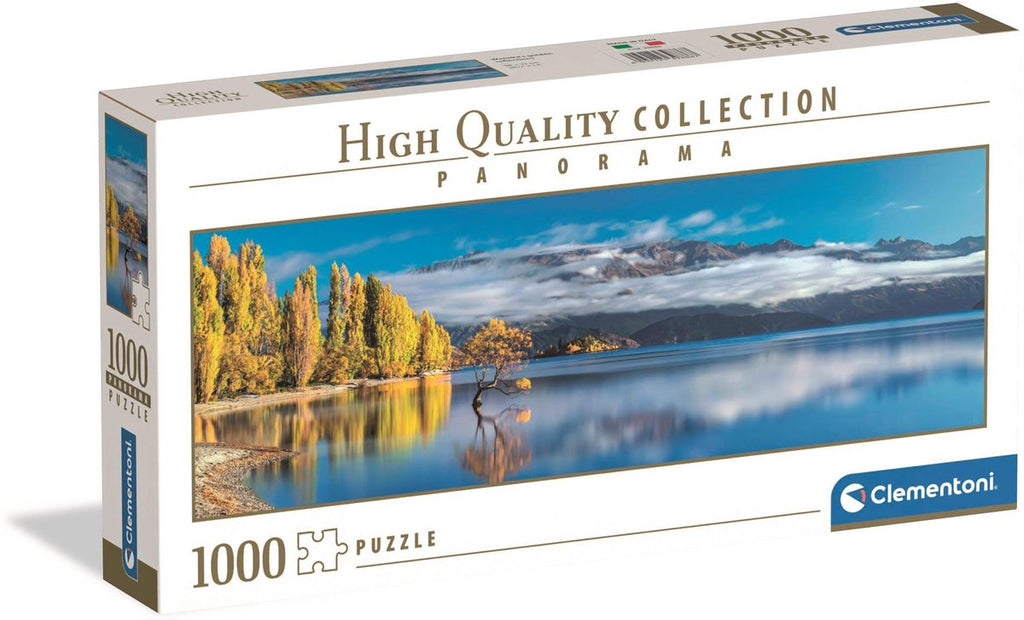 Clementoni - panoramapuzzel wanaka's gouden weerspiegelingen 1000st.