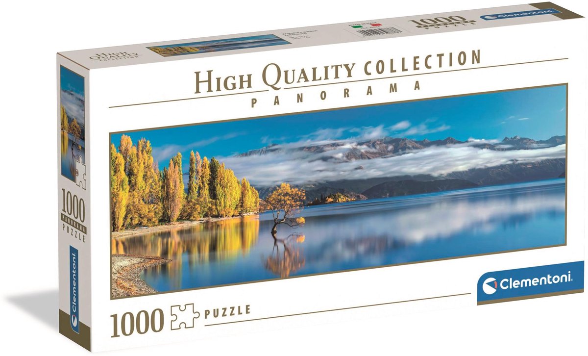 Clementoni - panoramapuzzel wanaka's gouden weerspiegelingen 1000st.