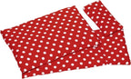 Goki poppenbeddengoed - rood met witte stippen