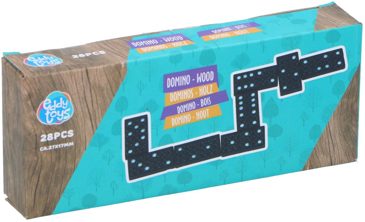 Houten dominoset, 28dlg.