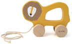 Trixie houten trekspeeltje - mr. lion - voor de eerste stapjes - babyspeelgoed - voor jongens meisjes - leeuw